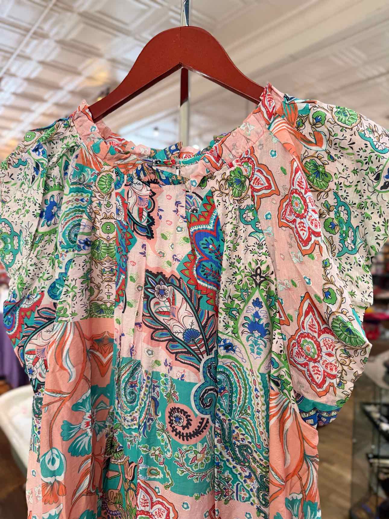 Umgee Peach Floral Dress