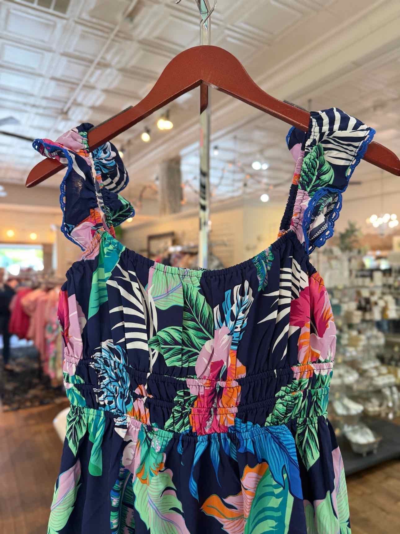 Umgee Blue Floral Dress