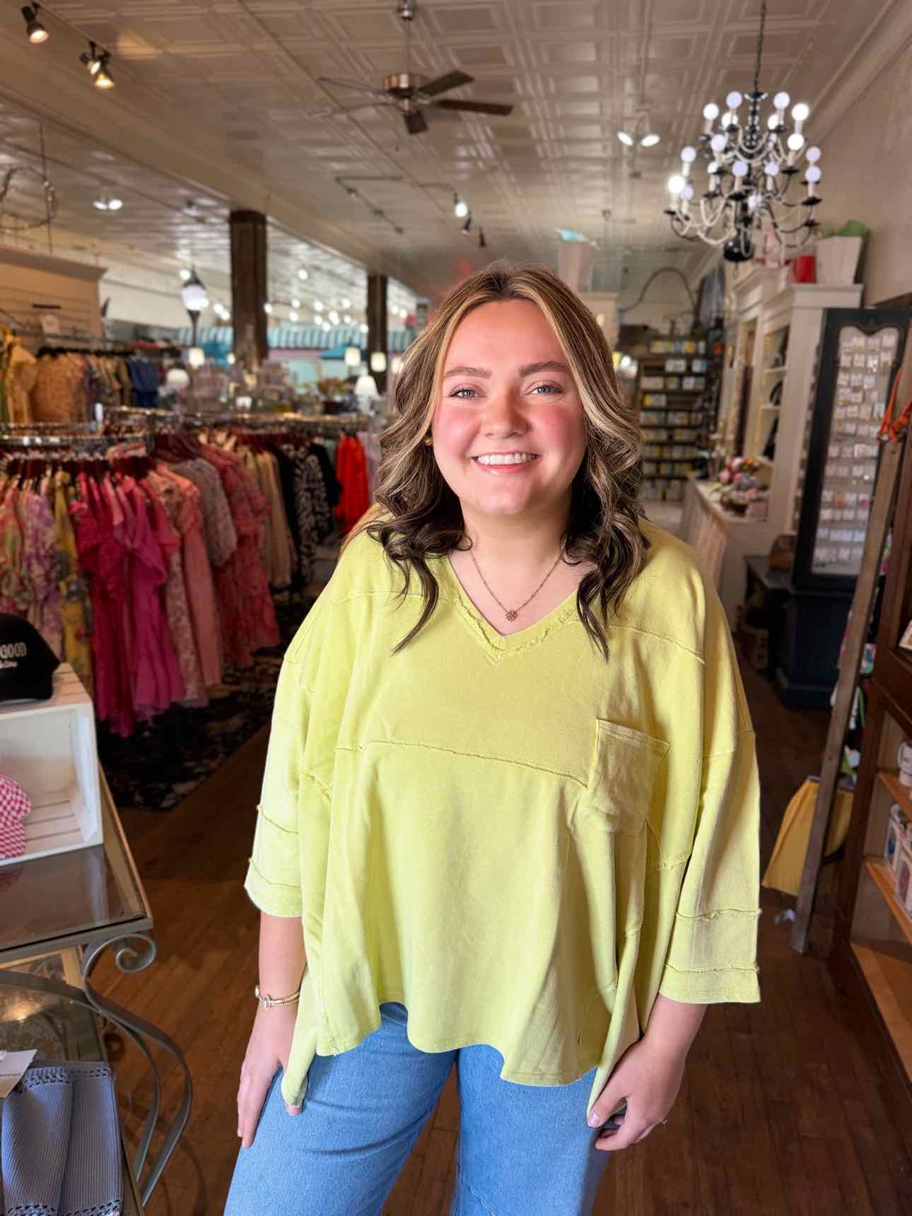 Easel Oversized Top