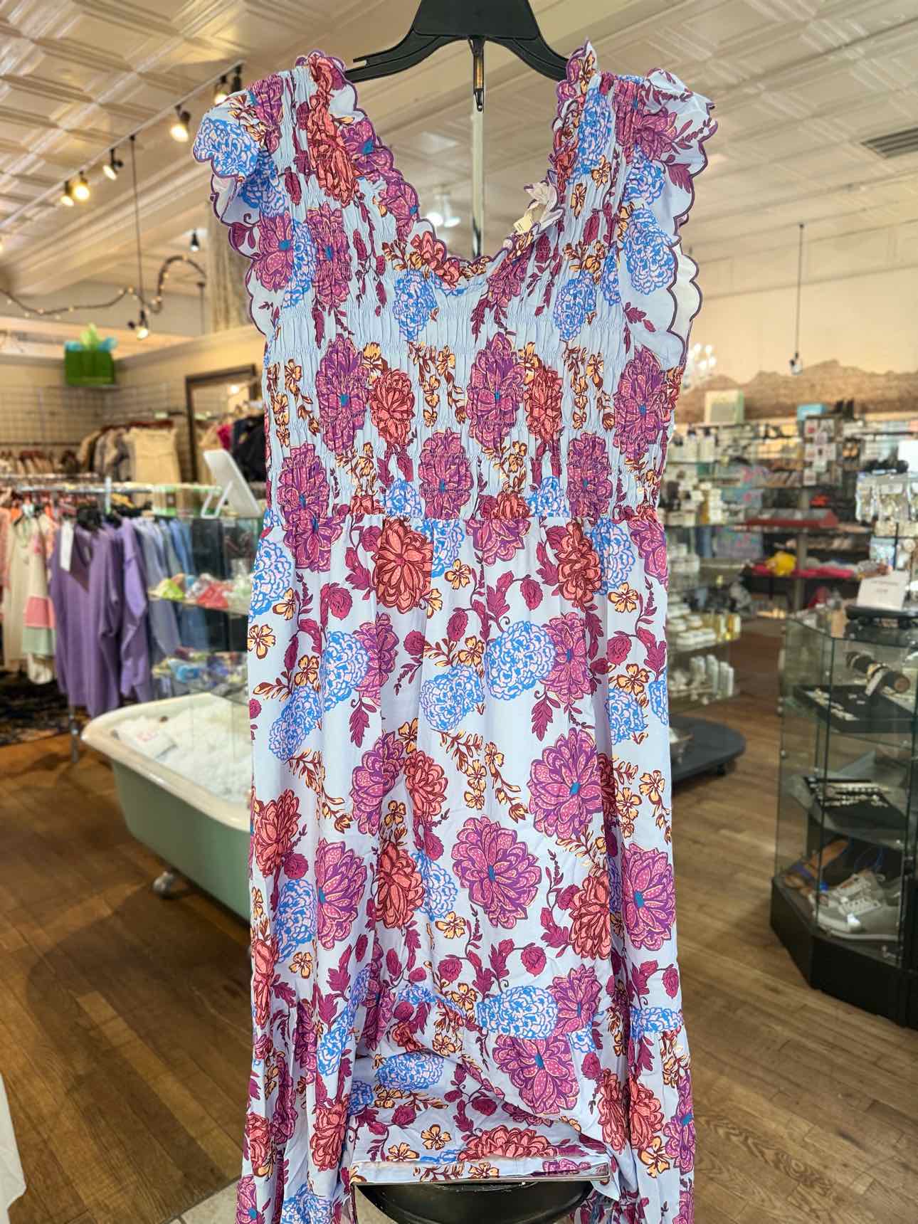 Umgee Purple Floral Dress