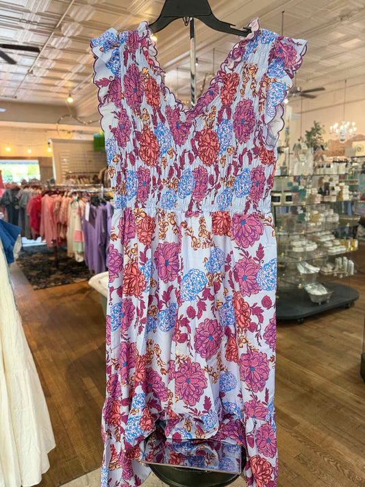 Umgee Purple Floral Dress