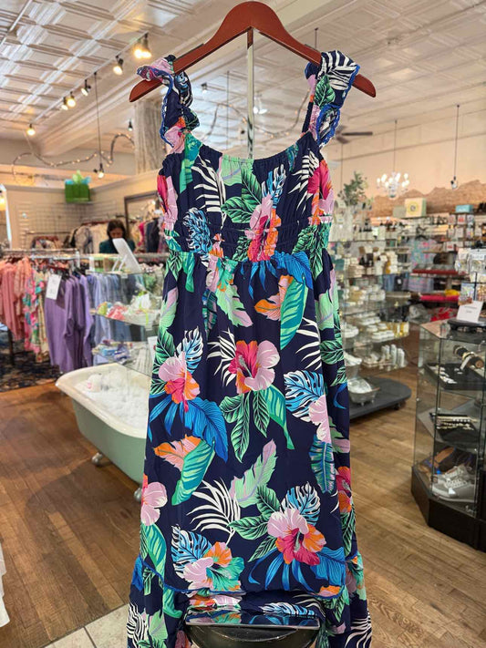 Umgee Blue Floral Dress