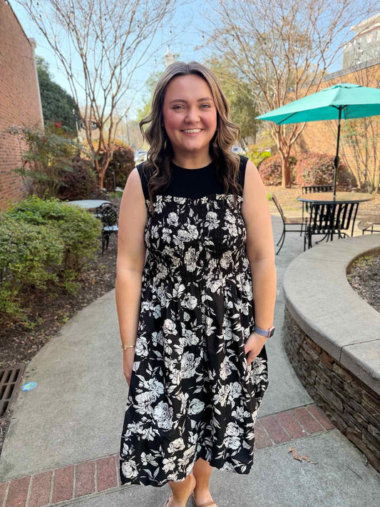 She & Sky black/white Dress