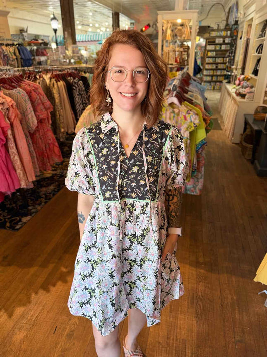 Jodifl Black Floral Dress