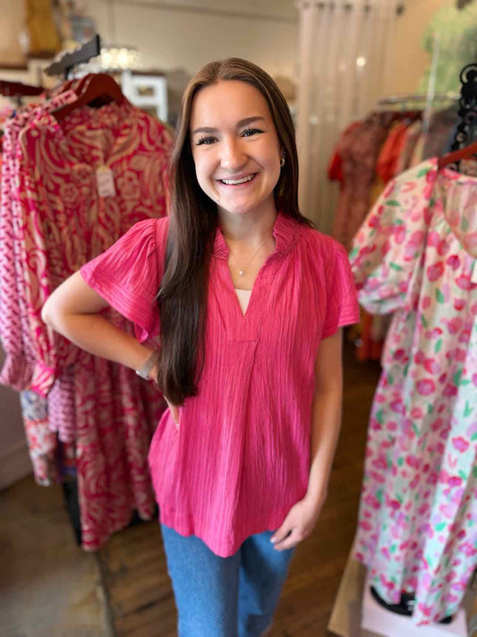Umgee Pink Top