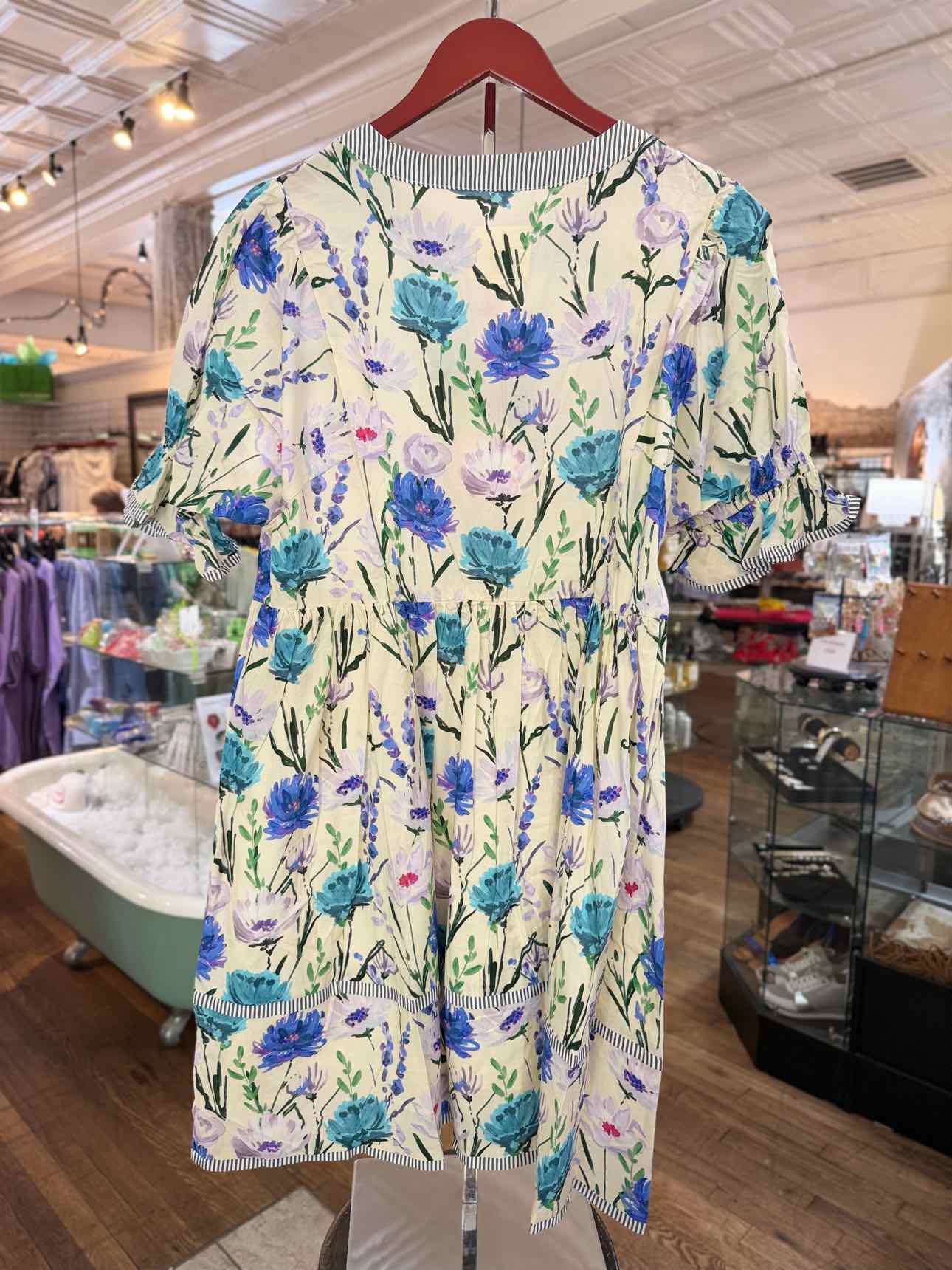 Umgee Blue Floral Dress